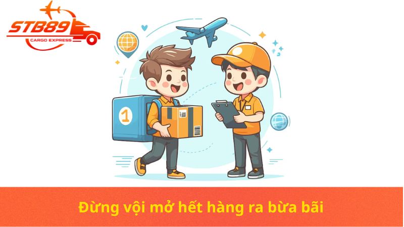 đừng vội mở hết hàng ra bừa bãi